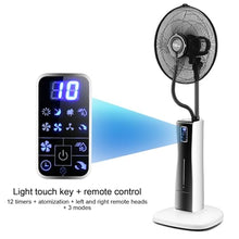 WNGJZZYC Oscillating Outdoor Fan with Misting, 3 Modes Oscillating Fans with Touch Control and Remote Control, 75W, 12H Timers, 2L Large Water Tank, for Home and Office