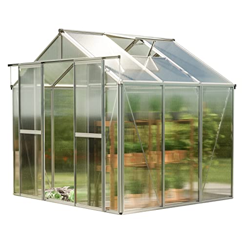 GFP Saphir 3 8.5x6.4 ft Walk in Greenhouse 6mm Polycarbonate