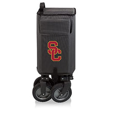 PICNIC TIME NCAA USC Trojans Adventure Wagon Folding Wagon - Wagon Cart - Sport Utility Wagon - Beach Wagon Collapsible, (Dark Gray)