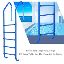 MSHOSAC Pool Handrail,Stainless Steel Pool Handrail, 304 Durable Pool Railing for Indoor/Outdoor, 250kg Load Capacity, 4-Step Design for Water Parks, Safe Swimming Pool Access