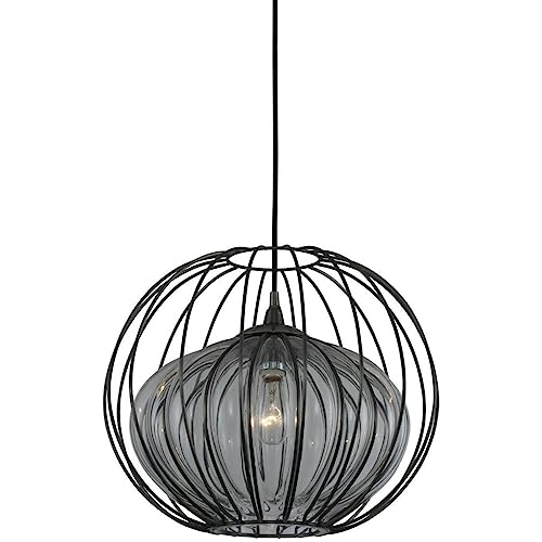 Kalco 404851CM Emilia Outdoor Pendant, 1-Light 40 Watts, Chemical Stainless Steel