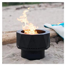 Fire Pit Portable Pellet, Black Outdoor Fireplace,Firepit