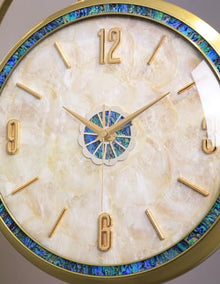 Yioryo Double Sided Wall Clock, Quiet, Easy Read Two Faces Retro Station Clock Antique Hanging Clocks for Garden Home Decor Indoor Outdoor Living Room Study Wall Decoration