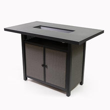Deko Living Propane Bartable Height Firetable - 55 Inch Outdoor Gas Fire Pit Table - 40,000 BTU Rectangular Fire Table for Warmth and Ambience - Outdoor Fire Table for Patio Deck Garden Backyard