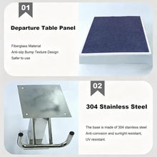 JLFTHYLL Diving Board Professional,304 Stainless Steel Diving Board,15°Inclined Professional Diving Platform,Anti Slip Rubber Surface,Pool Starting Platform for Swim Meets & Team Training