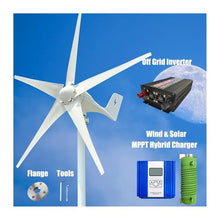 MPPT 3000W 12V 24V 48V Permanent Magnet Wind Turbine Generator Power Kit