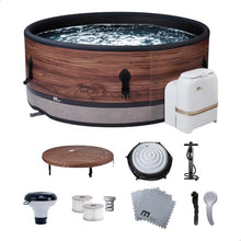 MSpa 6-Person Inflatable Hot Tub, Duet Round Bubble Massage Spa