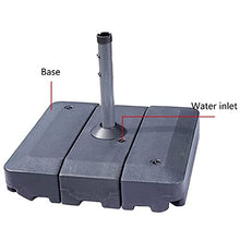 SDdPulse 3 Piece Square Garden Parasol Base Stand Patio Banana Umbrella Base Stand for Cantilever Parasols