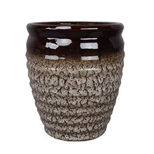 XUNTING Indoor Planters Modern Planter Ceramic Flower Pot Planter with Drainage Holes - High-Fired Glazed Frost-Resistant Finish - Outdoor/Indoor for All House Plants, Flowers Succulent pots(Large)