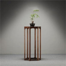 LILIUPEILONG Vase Pedestal Stand Houseplant Flower Pot Holder, Walnut Garden Plant Riser For Home Office Decoration