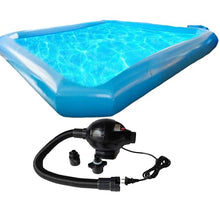 HQHAOTWU Inflatable Pool 23×23×1.8ft Inflatable Backyard Swimming Pools Thickened Swimming Pool with Blower 110V 800W for Outdoor Water Play Such As Residential Commercial Recreation Training