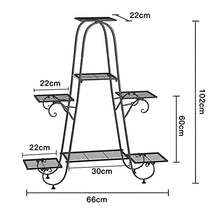Metal Air Plant Stand Container Flower Pot Balcony Furniture Indoor