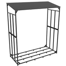 IEDFHJU Firewood Rack Tall Metal Firewood Rack Stand with Cover