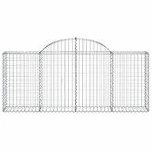 Arched Gabion Baskets 4 pcs Galvanized Iron Plant Pots White Black Other