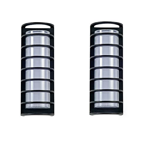 PeiyuLight 30W LED Wall Lantern IP67 Waterproof Wall Lights Black Die-cast Aluminium Wall Lamp, Outdoor Lighting Fixture Wall Mount Lighting for Porch Patio Yard Patio Wall Sconce