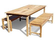 Windsor Teak Furniture Genuine Grade A Teak 59" Oxford Backless Bench Teak