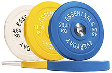 Signature Fitness Olympic Bumper Plate Weight Plates 160LB Set Color Coded