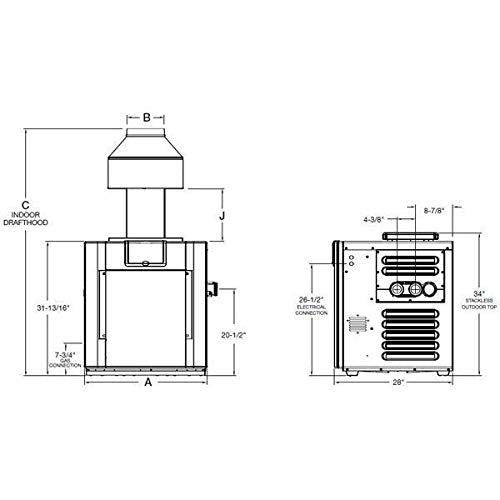 Raypak Digital Low NOx Natural Gas Pool Heater 266000 BTU 009241