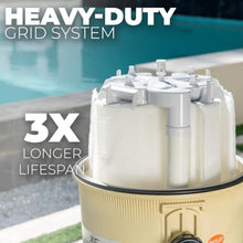 XtremepowerUS In-Ground Pool Cartridge Filter Tank System with Pressure Gauge, Filtration, for Residential Swimming Pools, 48 Square Feet, Compatible Fitting for 263064, 261055