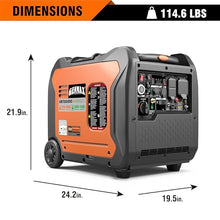 GENMAX Portable Generator, 7250W Super Quiet Dual Fuel Portable Engine with Parallel Capability, Remote/Electric Start, Ideal for Home backup power.EPA &CARB Compliant (GM7250iEDC)
