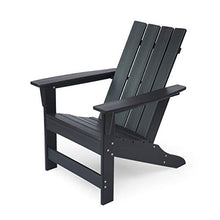 Christopher Knight Home Robert Outdoor Contemporary Adirondack Chair Set of 2 Matte Black