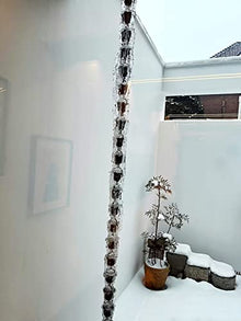 WKNHHL Rain Chain, for Home Garden Decoration, Divert Rainwater from Roofs, Adjustable,260cm/8.5ft