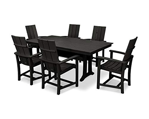 Polywood Dining Set Black