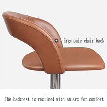 HASMI Counter Stools Bar Chairs Modern Adjustable High Back Chair Living Room Dining Room Bar Decoration Lift Back Bar Chair Stainless Steel Bar Chairs Bar Stools (Color : A)
