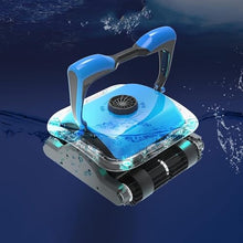 KANGJIEM Robotic Pool Vacuum Cleaner, Automatic Pool Cleaner with Wall Climbing, Two Larger Filter Baskets and 50Ft Floated Cord, Easy to Clean Above