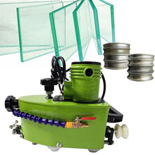 TYYMLY Small Portable Electric Hand Held Glass Edge Polishing Machine,800w Portable Small Glass Edger Machine,for Marble Stone Tile(Green)