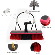 DPLXQPP Window Cleaning Brush Telescopic Photovoltaic Panel Cleaning Brush Can Spray Water Through Brush Window Cleaning Set Suitable for Outdoor High Windows,20FT【6m】