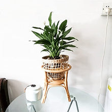 Natural Rattan Hand-Woven Flower Pot Indoor Plant Stand For Gardening