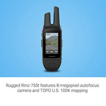 Garmin Rino 755t Rugged Handheld 2-Way Radio GPS Navigator with Camera and TOPO Mapping (Renewed)