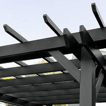 highwood Made in the USA Bodhi 10’ x 10’ Pergola with 5’ Weatherly Porch Swing, Black