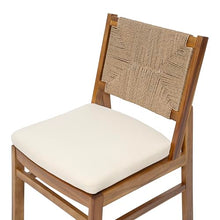 Merax Outdoor Farmhouse Acacia Wood Bistro Set of 3, Cream+Teak