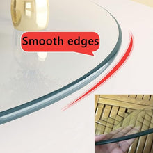 Round Glass Dining Table Top, Circle Tempered Glass Kitchen Table Top Set for 4-6, Glass Table Top Tempered Polished Edge, for Dining Tables, Coffee Tables, Office Desk Tops(Size:90CM(36INCH))