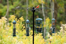 Raccoon Buster Guardian Pole for Bird Feeders/Planters, Raccoon-Proof, w/Bullseye Level and Torque Bar, Heavy Duty, 1.5-inch Diameter, 8ft Installed
