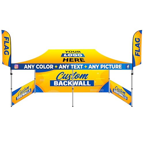 Custom Canopy Tent with Logo - 10x10 10x15 10x20 (Canopy Tent, 10x20)