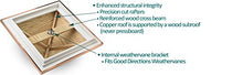 Good Directions Smithsonian Stafford Vinyl Cupola 26" x 43" White