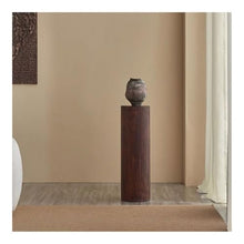 WOAITIANTIAN Vase Stand Vintage Distress Floor Ornament Base, Living Room Tea Room Round Wooden Pier