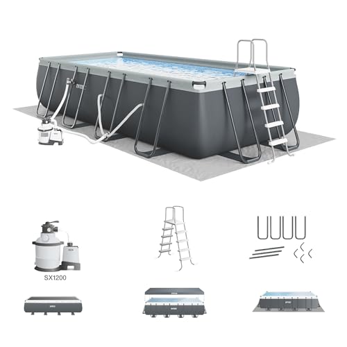 Intex Ultra XTR Rectangular Swimming Pool Set Blue