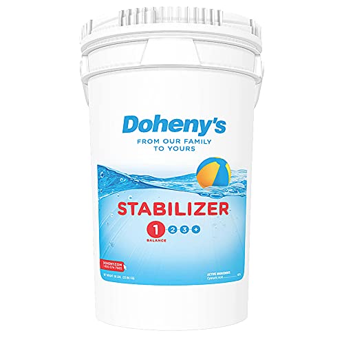 Doheny's Swimming Pool Stabilizer | Increases Your Chlorine's Effectiveness and Prevents UV Dissipation | Fast-Dissolving | Pro-Grade | 100% Cyanuric Acid -100lb (2 50lb Buckets)