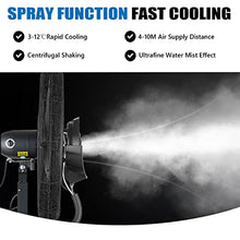 ZDJZMGZ Outdoor Cooling Fan Misting Fan Industrial Fan Outdoor Water Patio Water Tank Electric Fans Heavy Duty Garden Backyard Fan, 3 Speed Setting