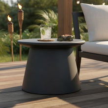 Calcifer Indoor Outdoor Coffee Table in Charstone Concrete Finish