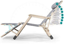 Lsoiup Heavy Duty Sun Lounger - Extra Wide Folding Chair with Orthopedic Cushions, Outdoor Recliner, 200kg Capacity