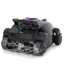 Cordless Robotic Pool Cleaner, Wall Climbing, Lightweight, Extended Battery Life, 8L Large Capacity, Advanced Dual-Motor, X1 Auto Pool Vacuum for Inground & Above Ground Pools Up to 1100 Sq.Ft, Purple