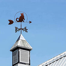 Animals Weather Vane Farm Scene Vintage Weathervane Hollow-Carved Design Wind Direction Indicator Practical Professionnel Measuring Tool Easy to Assemble A 35X50CM (B 35X50CM) (D 35X50CM)