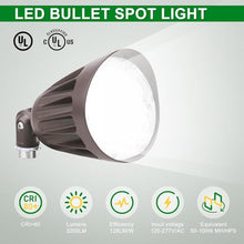 25W LED Bullet Spotlight Flood Light 3CCT Selectable Landscape Spotlight