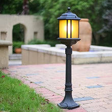ZEELYDE Post Lights Outdoor,Outdoor Waterproof Electric Garden Light Aluminum Glass Lamp Shade Path Light Home Community Decoration Landscape Light LED Floor Lamp Night Lighting Fixture