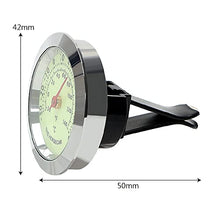 HBJWOV Automobile Air Vent Clip Mini Car Styling Luminous Thermometer Hygrometer Ornaments Interior Accessories Decoration